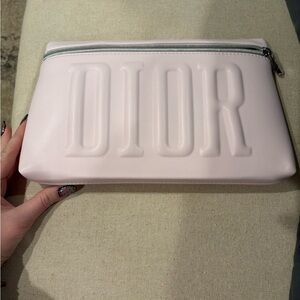 BNIB Christian Dior Beauty Baby Pink Large Zippered Pouch GWP VIP